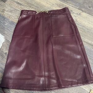 Marc New York faux leader skirt